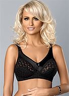 Comfortable full cup bra, lace cups